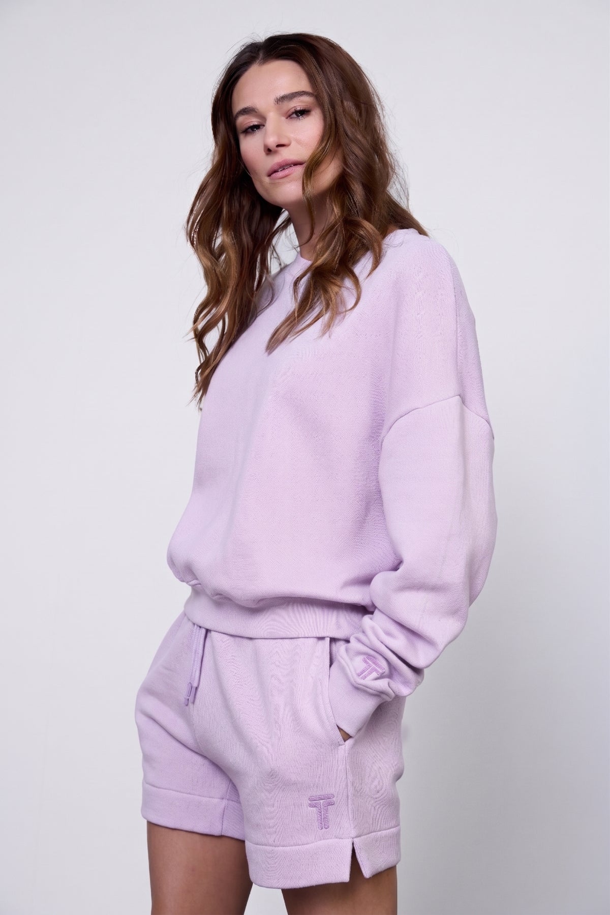 CROPPED SWEATER Dusty Lilac