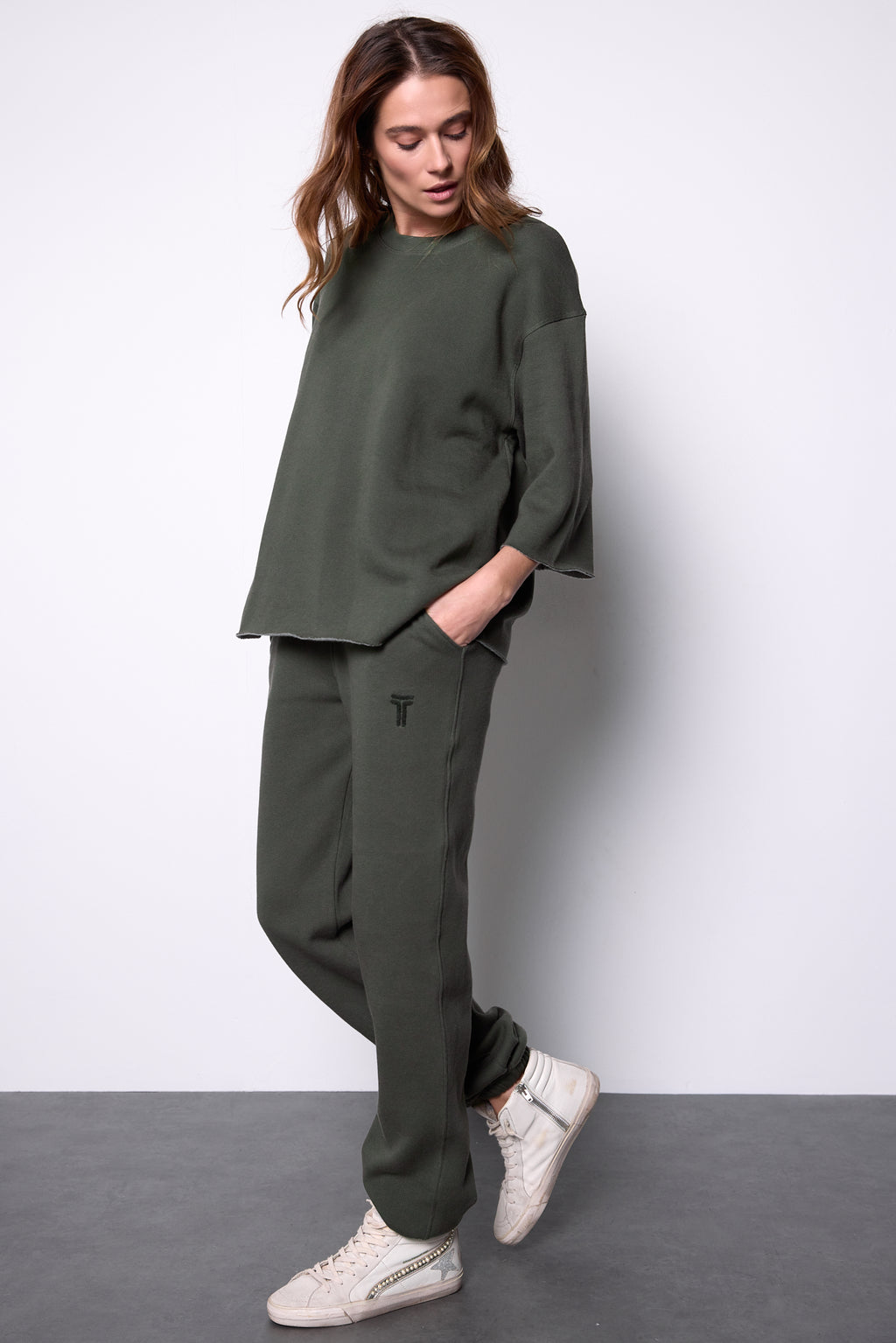 BASIC SWEATPANTS Thyme